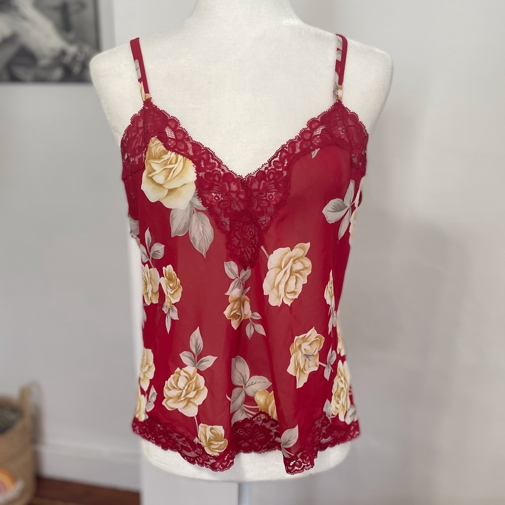 VS Red Lace Cami